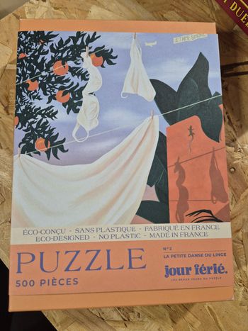 Puzzle 500 pieces jour férié la petite danse du linge neuf 