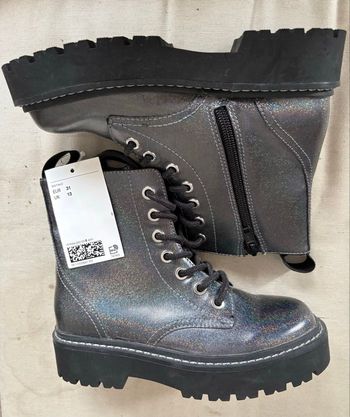 Bottines argentées  T31