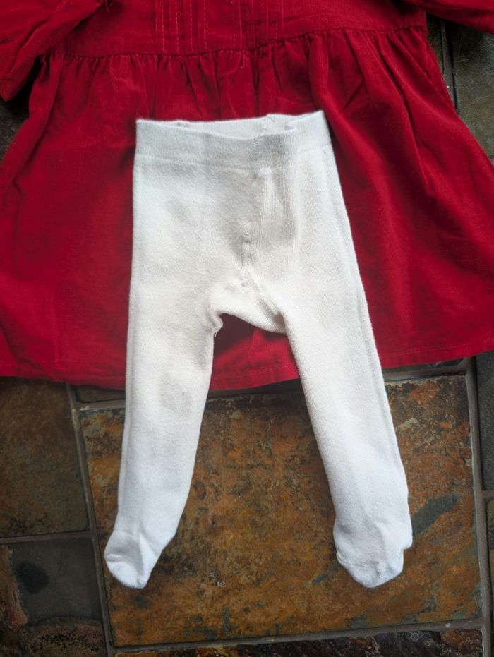 Robe rouge velours fête/ noël 9 - 12 mois Verbaudet CART 1 - photo numéro 4