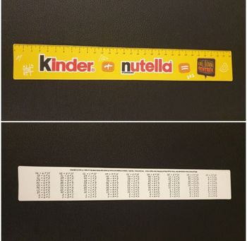 Règle Collector "Kinder Nutella"