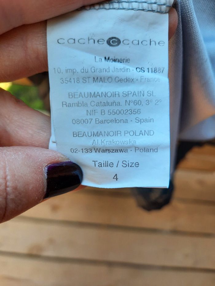 Magnifique jupe dentelle cache cache taille 4 (42/44) - photo numéro 4