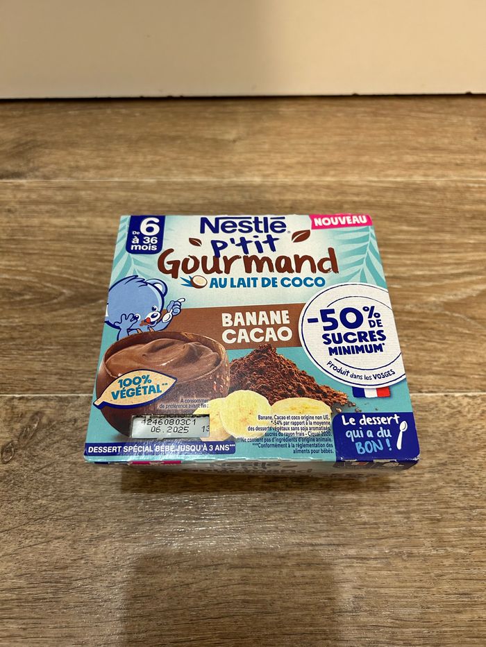 Yaourts nestle p'tit gourmand (100% végétal)