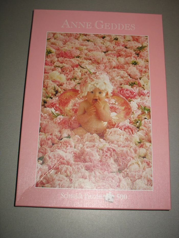 PUZZLE : BÉBÉ DANS LES ROSES "ANNE GEDDES" - 500 Pièces - NEUF - n°05