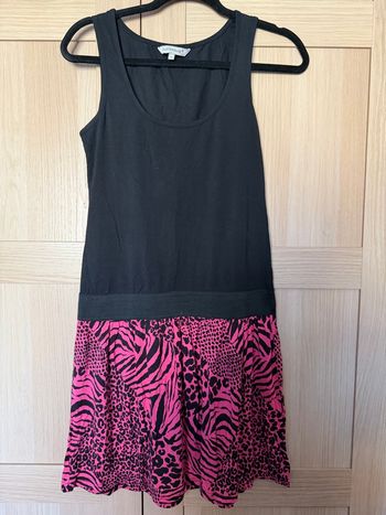 Robe rose/noir zébré/léopard C&A t.M