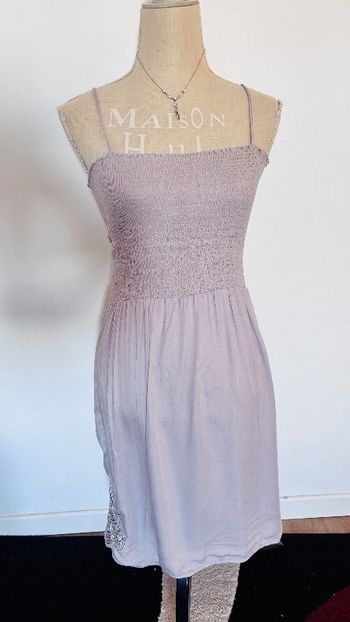 Robe bustier à bretelles beige grisée Chattawak taille xl 42