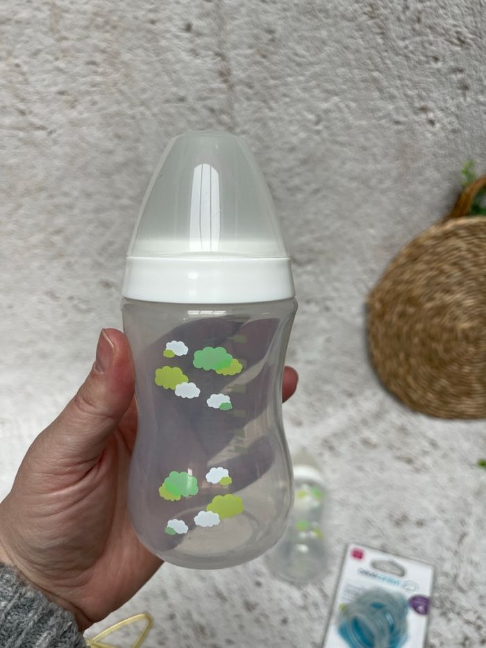 Lot de 2 biberons et tétine neuf - Aubert Concept - photo numéro 8