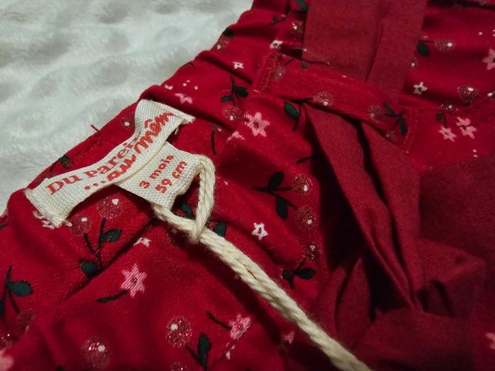 Pantalon fêtes Noël - DPAM - 3 Mois/59cm - photo numéro 8