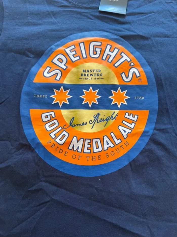 T-shirt Speight’s Gold Medal Ale – Bleu marine – Taille S – Neuf étiquette - photo numéro 4
