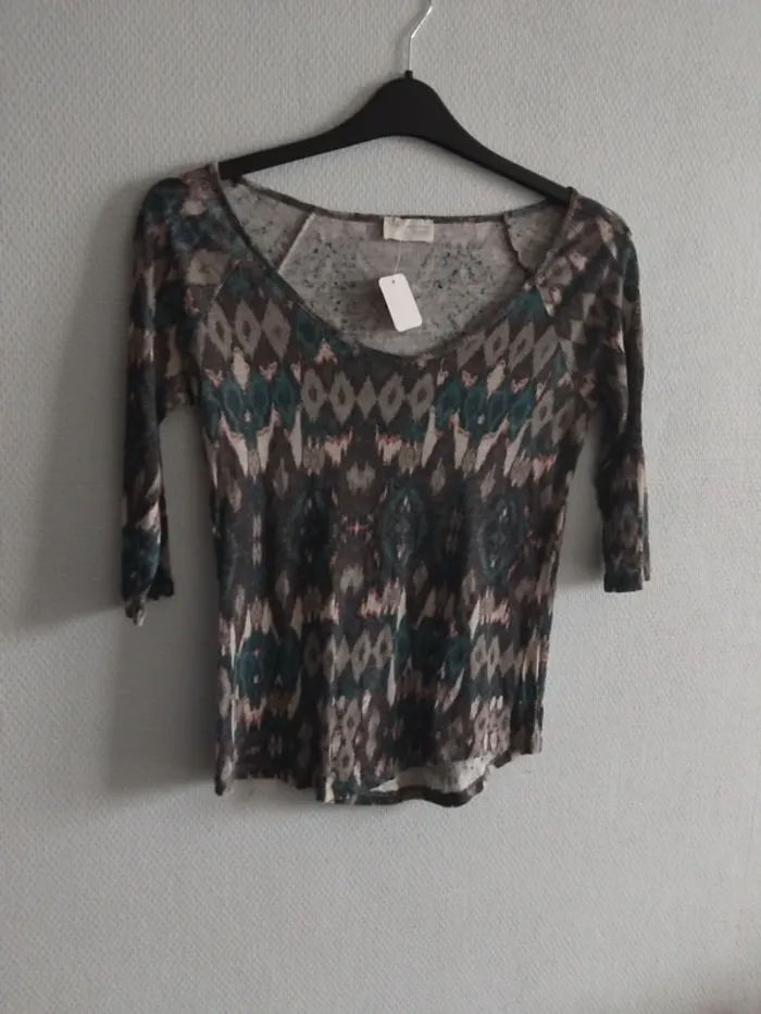 Blouse 3/4 zara taille M - photo numéro 2