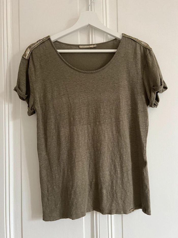 T-shirt kaki Elora S