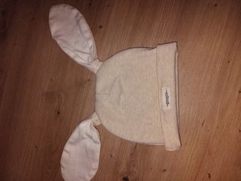 Bonnet 0-6 mois lapin