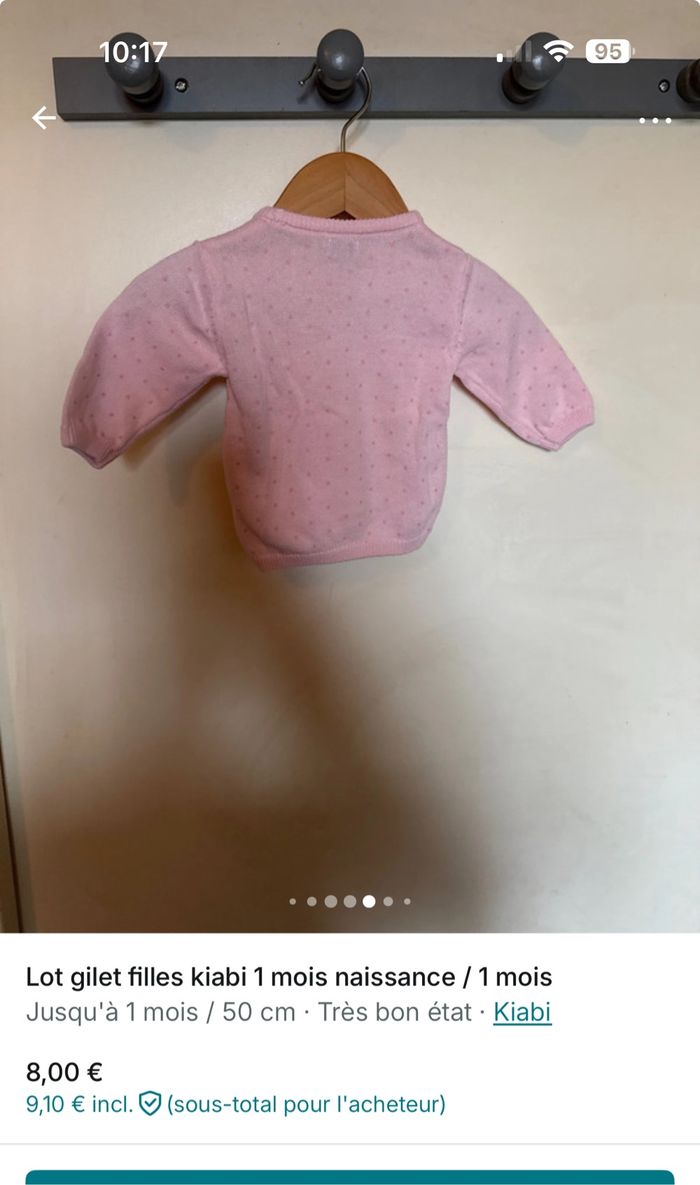 Lot cardigan bébé fille kiabi - photo numéro 7