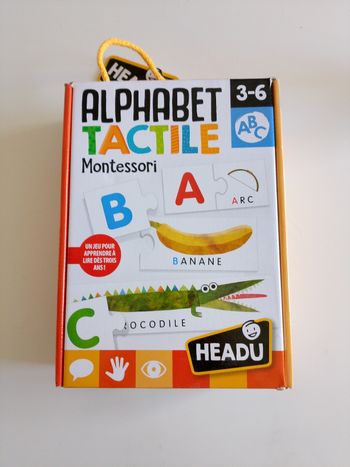 Alphabet tactile Montessori headu complet