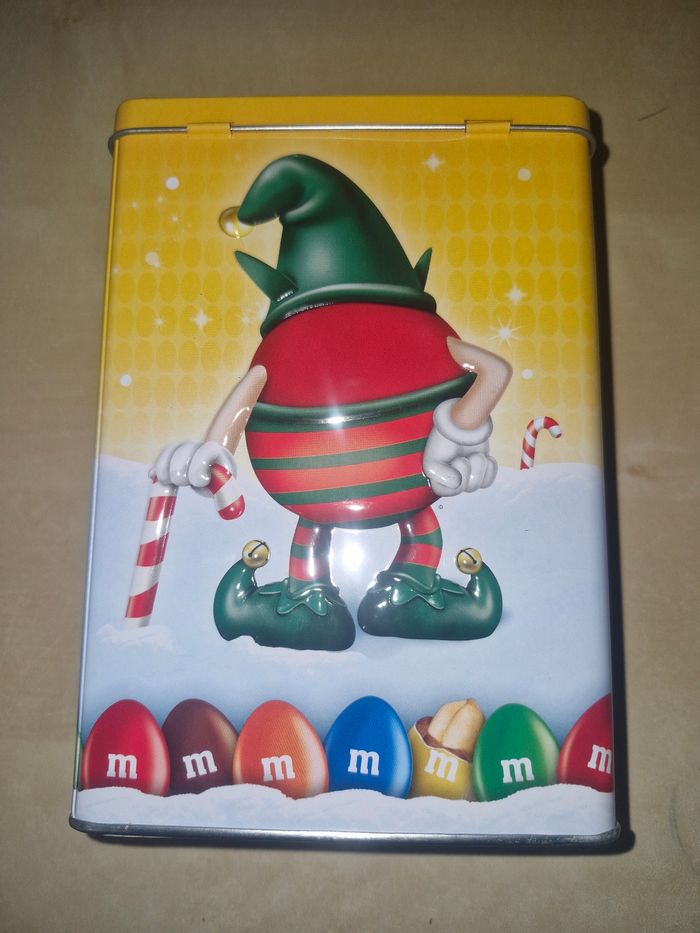 Boite métal m&m's de Noël : le lutins rouge - photo numéro 2