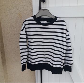 Sweat rayé filles mango taille 6 ans 