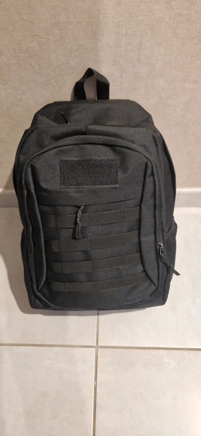 Sac à dos multipoches tactique 20l noir - photo numéro 3