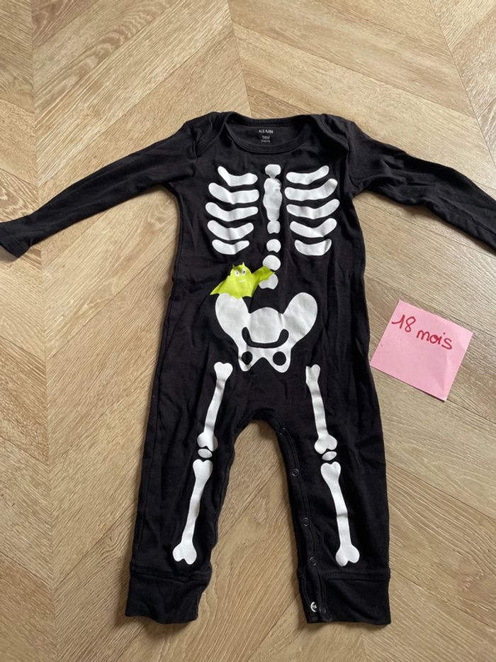 Costume Halloween squelette 18 mois - photo numéro 2