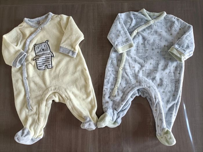Lot de 2 pyjamas Orchestra 1 mois