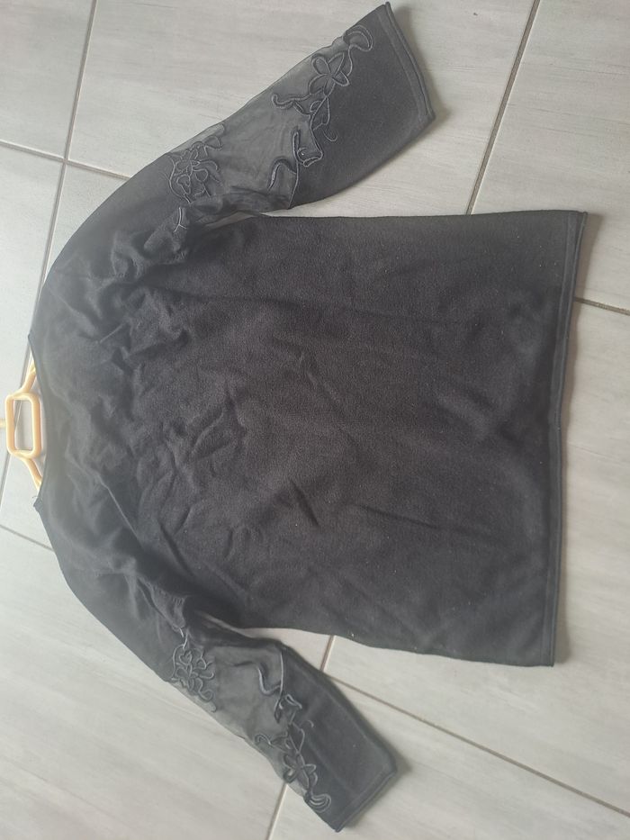 Pull noir avec transparence Taille 40 Heine - photo numéro 10