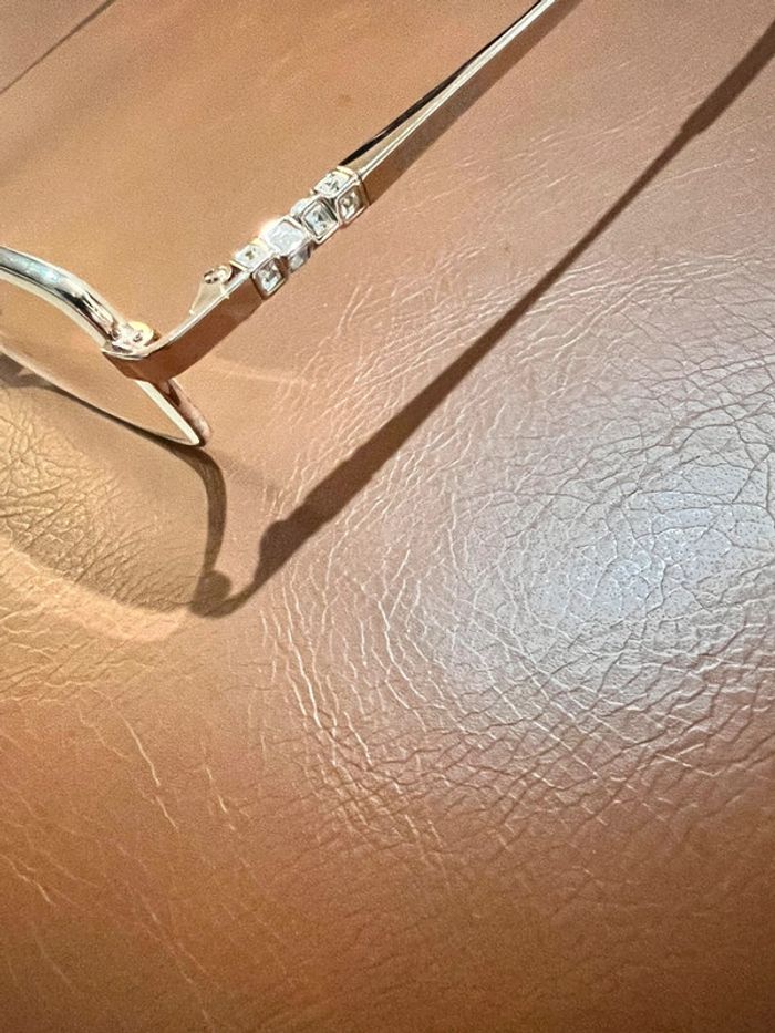 Monture De Lunettes Rose Gold Avec Strass - photo numéro 5