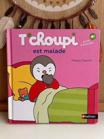 Livre tchoupi est malade 