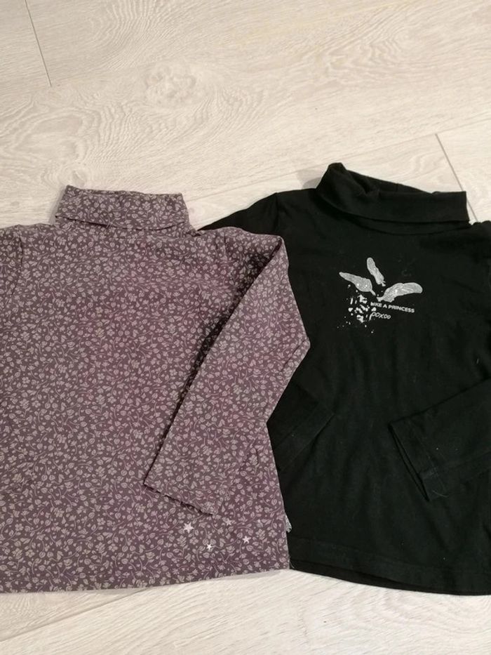 Lot de 2 Hauts Col roulé 5 ans - photo numéro 2