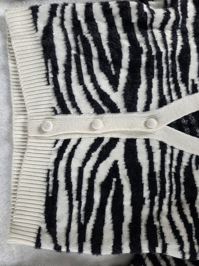 Cardigan doux zèbre - photo numéro 4