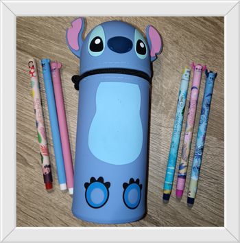 Lot de stylos effaçables avec trousse stitch