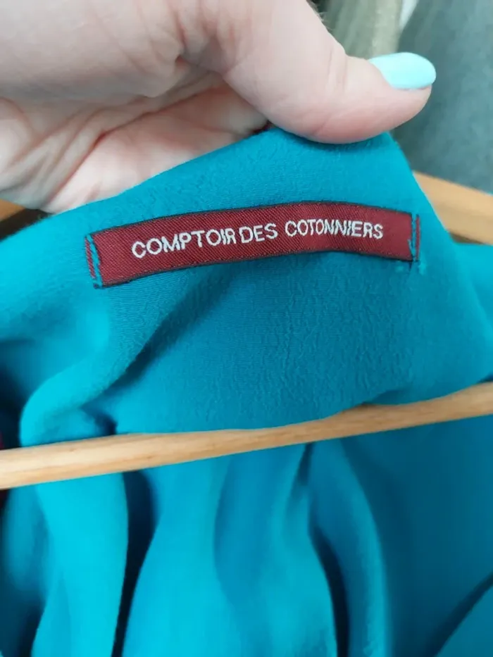 Robe turquoise Comptoir des Cotonniers 36 - photo numéro 5