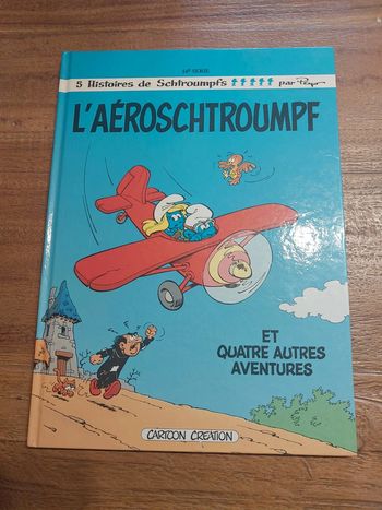 BD de 1990 cartoon création 14e série l'aéroschtroumpf