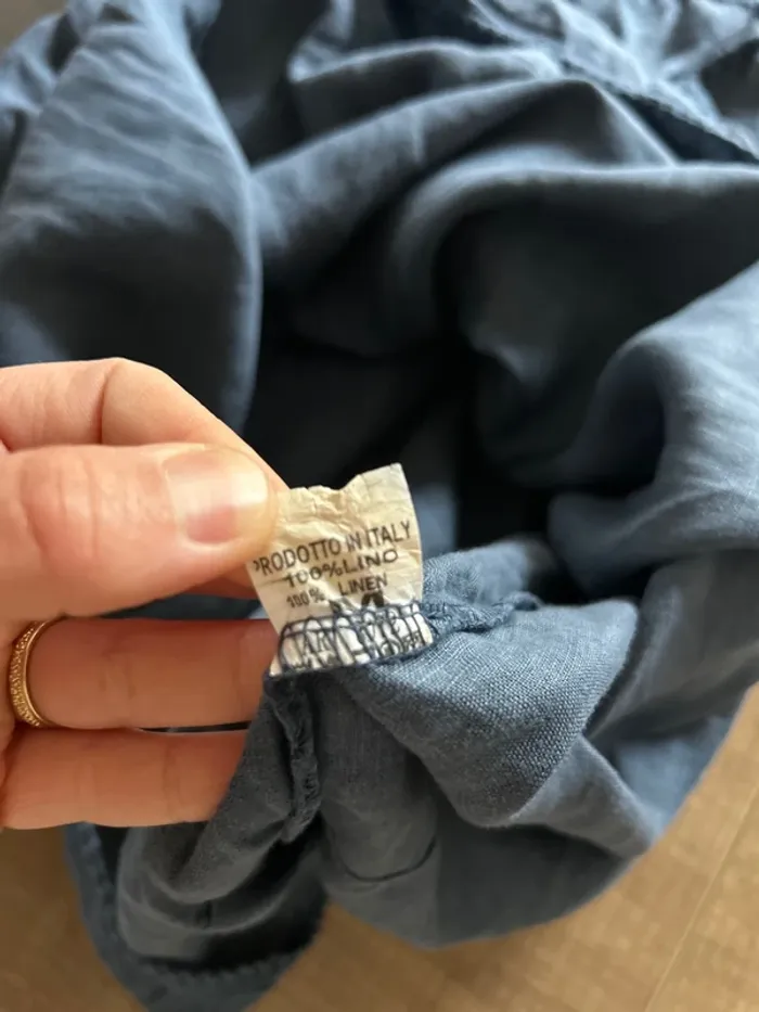 Robe à bretelles en lin femme, taille M - photo numéro 3