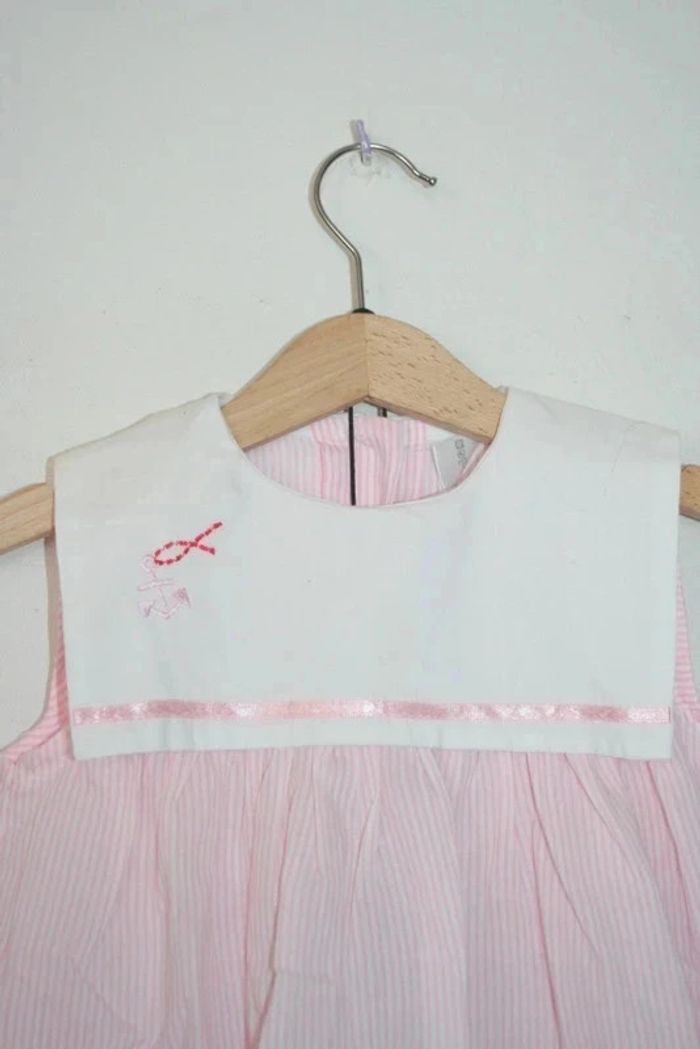 Ensemble robe légère + culotte rayé rose/blanc 2a - photo numéro 2