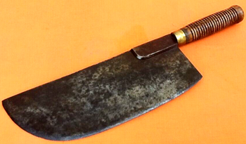 Années 1930 Couperet / Hachoir / Feuille de Boucher
