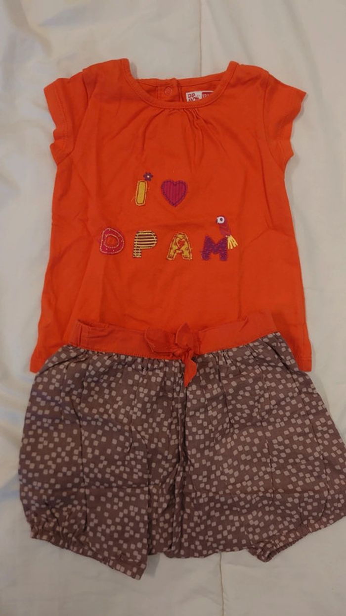 Ensemble tee shirt short DPAM