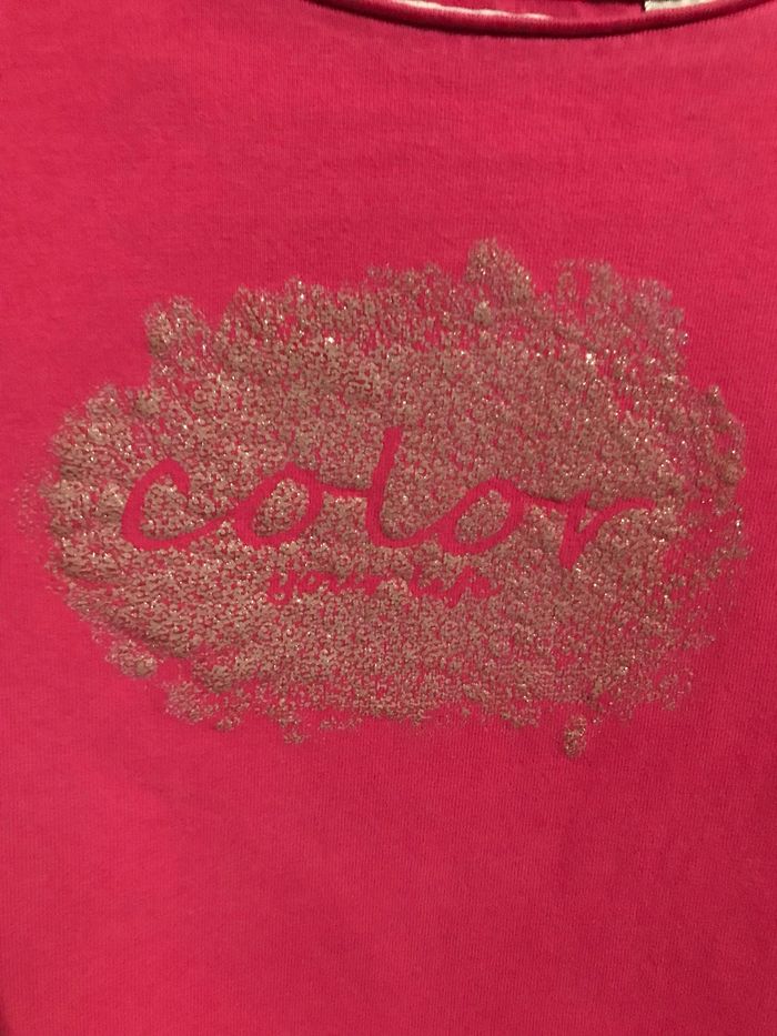 T-shirt fuschia 5 ans Okaidi - photo numéro 2