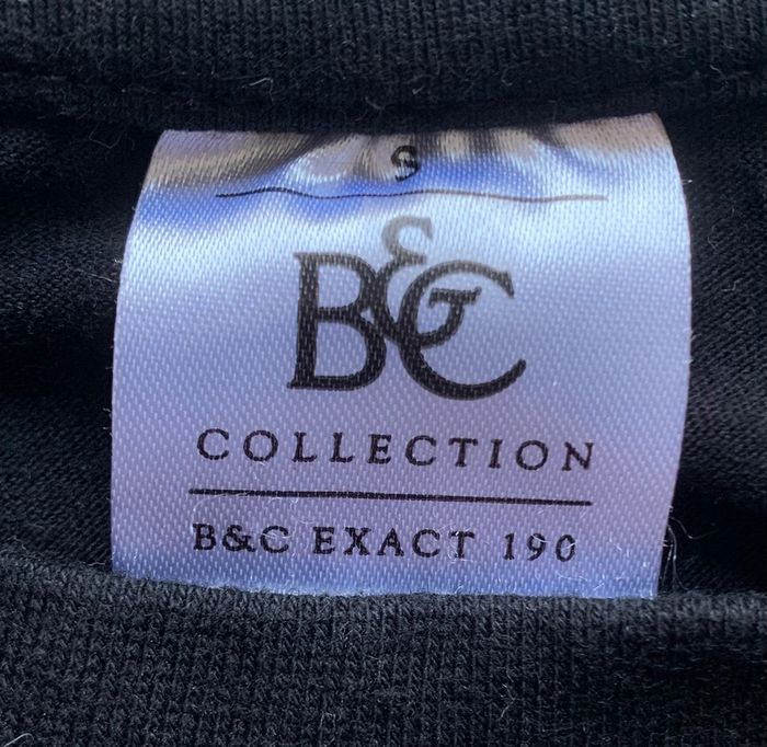 t-shirt noir B&C T36 en coton - photo numéro 4