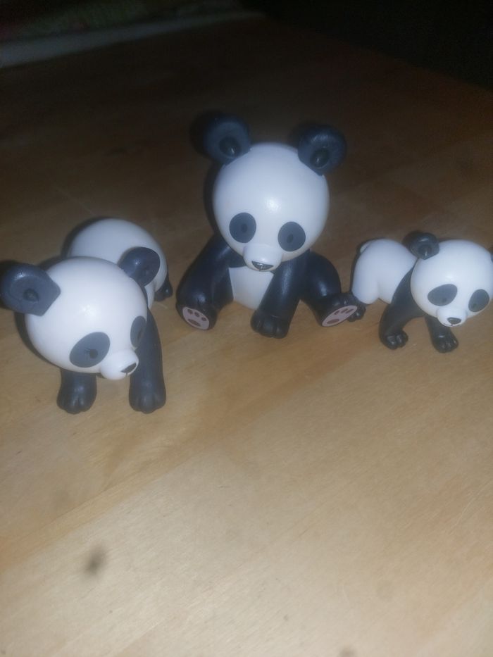 Lot de 3 panda