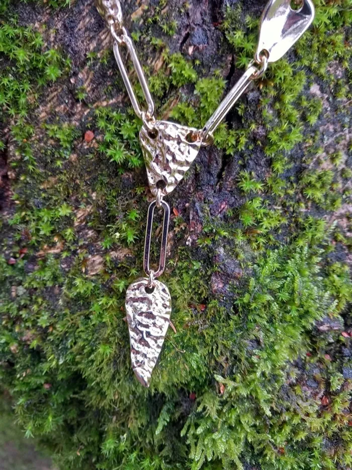 Collier en stainless steel doré liars ans lover - photo numéro 12