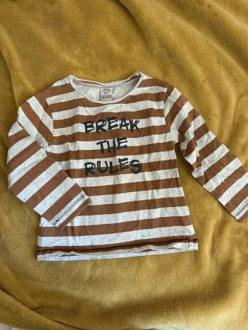 Teeshirt manches longues break the rules 3 ans
