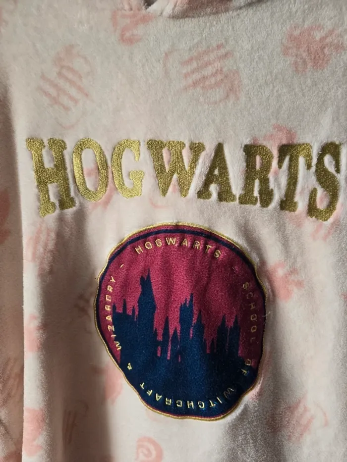 Pyjama femme rose Harry Potter – Pull long polaire taille L - photo numéro 3