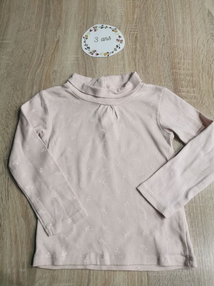 Lot de 4 t-shirts manches longues fille 3 ans vertbaudet - photo numéro 2
