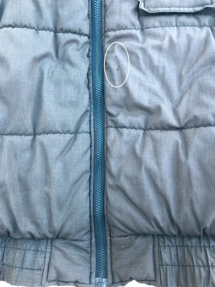 Trans Canada Explorer Vintage Vest Puffer Mens Medium Kaki and inside plaid - photo numéro 10