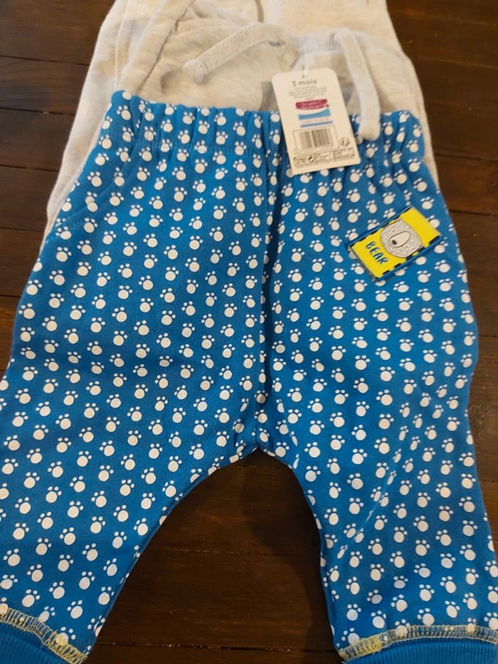 Lot 4 pantalon jogging bébé 3 mois - photo numéro 4