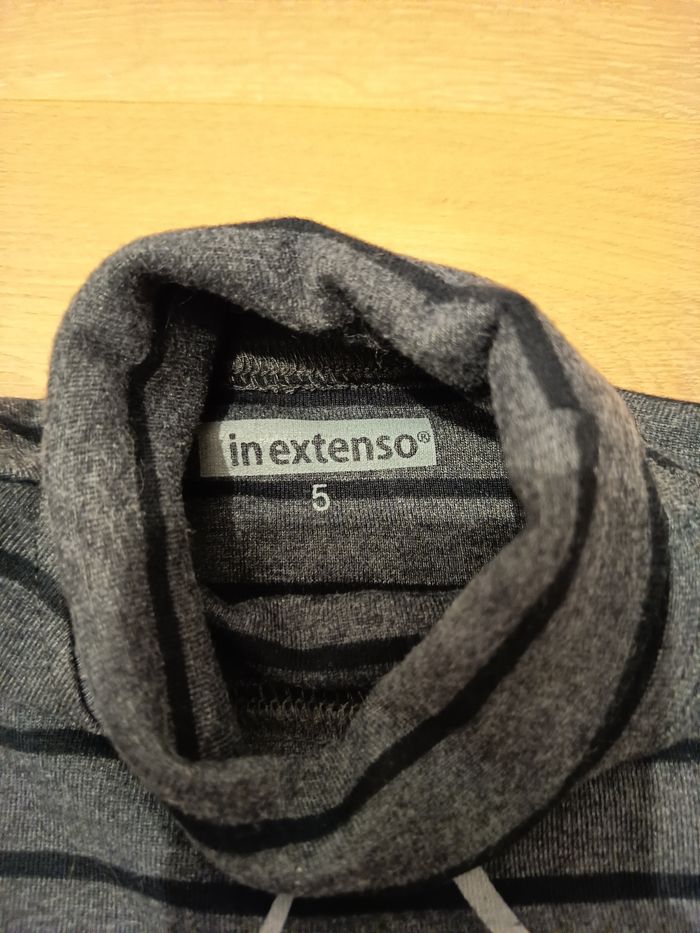 Pull col roulé fantaisie garçon, In Extenso, taille 5 ans - photo numéro 3