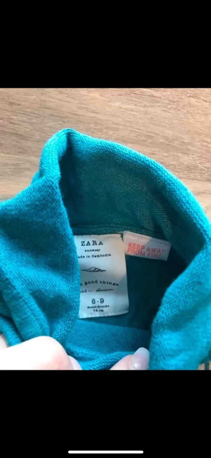 Pull Zara taille 6/9 mois - photo numéro 3