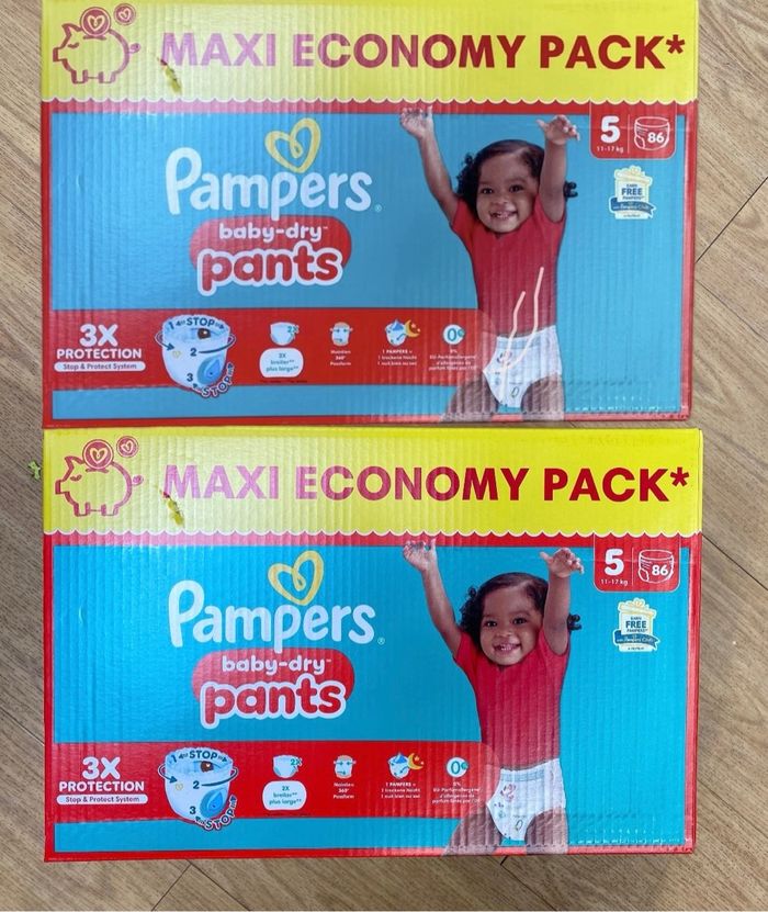 [-25% code SABLIER25] 172 couches Pampers Pants taille 5