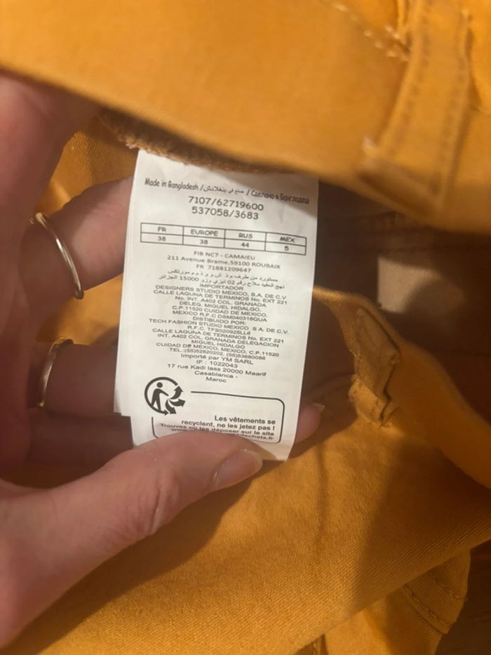 Neuf - Jegging Camieu moutarde 38 - photo numéro 3