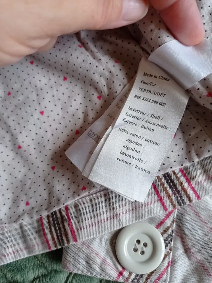 Veste à carreaux 2 ans - photo numéro 2