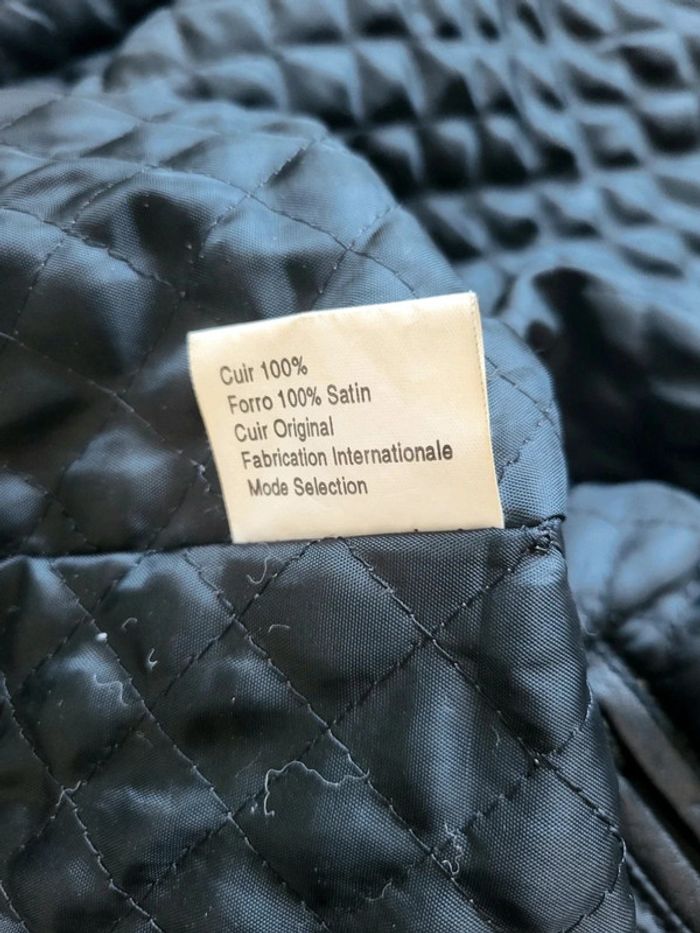 Manteau en Cuir Europe Cuir - Noir - 100% Cuir Véritable - Classique & Élégant - Taille L ou XL - photo numéro 14