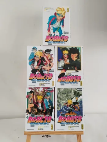 Lot de 5 livres Mangas Boruto tome 1 à 5 Kana